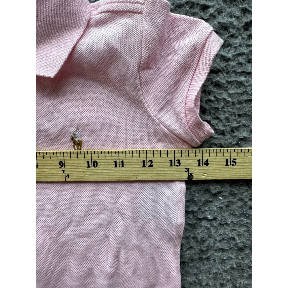 Vintage Ralph Lauren‎ Ruffle Layered Collared Mini Dress Pink Girl Size 6X